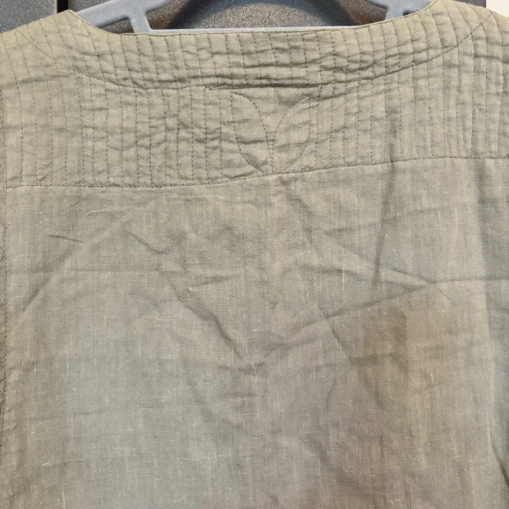 Vintage Orvis Cotton Green Vest - size M - Picture 10 of 11